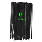 Xl Long Large 18 Inch Black Cable Zip Ties Industrial Outdoor 50 Pack-120 Pou.... Fixed Price $20.99.
