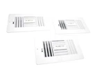 Hbw Three-way Plastic Sidewall Vent Cover 9.75x6 White Register Grilles Lot 3. Fixed Price $24.99.