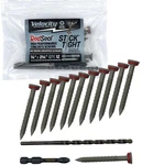 Velocity 2 1/4 Concrete Screws Kit With Redseal Moisture Barrier (flat Head, .... Fixed Price $14.44.