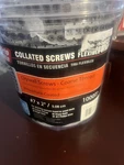 Grip Rite Collated Screws Flexible Strip Drywall Coarse #7x2" 1000 Pieces. Fixed Price $45.00.
