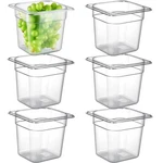 Curta 6 Pack Nsf Food Pans, /6 Size Inch Deep, Commercial Polycarbonate. Fixed Price $41.01.