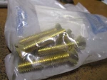 3/8"-16 X 2" Brass Slotted Flat Head Machine Screw Qty 5. Fixed Price $20.00.