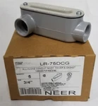 Box Of 5 Neer Lr-75dcg 3/4" All-in-one Conduit Body With Cover & Gasket. Fixed Price $44.99.