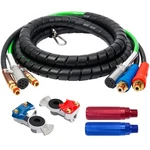 3 In 1 15 Ft Length Wrap Heavy Duty 7 Way Truck Tractor Trailer Rig Electric .... Fixed Price $142.96.