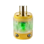 15 Amp 125-volt Round Dead Front Plug, Clear 515pv-lit. Fixed Price $17.01.