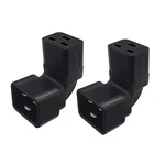Strhowill(2pack C20 To 90-degree Angle C19 Power Adapter, Iec 320 Black. Fixed Price $18.99.