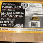 Tamlyn Plywood Sheathing 15/32 Inch Clip 20ga Galvanized Steel Pc1532 250 Pieces. Fixed Price $49.99.