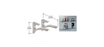 Crl Chrome Aluminum Shelf Bracket For 5/8" 3/4" Glass, L 5-1/16", Pack Of 2. Fixed Price $28.40.