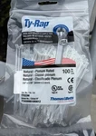 Thomas & Betts Ty-rap Ty523m 3.62" 18lb Natural 100/bag New. Fixed Price $12.00.