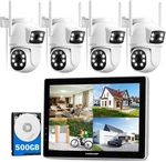 Camcamp 10" Lcd 10ch 2k Nvr Wifi Ip Outdoor Wireless Security Camera System Cctv. Fixed Price $258.77.
