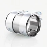 2.5" Exhaust Clamp Pipe Size 65mm X 95mm For Id Tube Joint 2.5", Silver. Fixed Price $22.05.