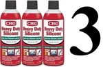 3 Crc Heavy Duty Silicone Lubricant Spray Cans 05174 Clear Colorless Liquid 11oz. Fixed Price $29.99.