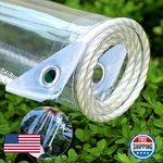 Kgitpve Clear Vinyl Tarp 10 X 12 14 Mil Tarps Heavy Duty Outdoor Garden. Fixed Price $111.30.