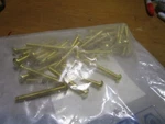 #10-24 X 1-1/2" Slotted Drive Round Head Brass Machine Screw Qty 50. Fixed Price $25.00.