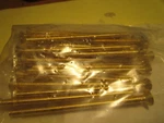 #8-32 X 3" Slotted Drive Flat Head Brass Machine Screw Qty 25. Fixed Price $20.00.