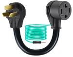 Kanayu 1.5ft 3 Prong To 4 Dryer Adapter Cord For Nema. Fixed Price $15.00.