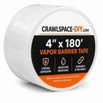 Crawlspace-diy Crawl Space Vapor Barrier Tape 4" X 180' Heavy Duty Ba.... Fixed Price $28.45.