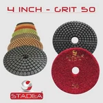 Stadea 4" Diamond Polishing Pads Premium Grit 50 100 200 400 800 1500 3000 Buf. Fixed Price $49.99.