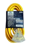 25' Lighted 12/3 Heavy Duty 3 Outlet Sjtw Extension Cord - 12 25ft Indoor/out. Fixed Price $47.97.