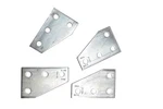 B-line 23166a Connector Bracket Plate Zinc Plated Steel Silver Lot Of 4. Fixed Price $15.99.
