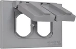 1-gang Duplex Horizontal Weatherproof Outlet Cover, Single Electrical Power Rece. Fixed Price $11.99.
