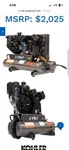 Volt Powered By Kohler Twin Tank Air Compressor Brand New 2 Year Warranty. Fixed Price $1700.00.