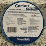 Thomas & Betts - Carlon Non-metallic Shallow Ceiling Fan Box B708-shk 8 Cuin. Fixed Price $8.99.