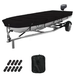 Jon Boat Cover 12-14ft 420d Waterproof Covers Fits 14ft Long An.... Fixed Price $70.36.
