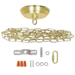 10 Feet Heavy Duty Gold Chain With 5" Light Canopy Kit For Chandelier, Swag L.... Fixed Price $32.32.
