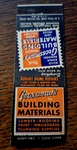 Vintage Matchbook: Grossman's Building Materials, Quincy, Ma +. Fixed Price $5.99.