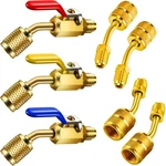 Mudder 7 Pcs Air Conditioning Refrigerant Compact Ball Valve 1/4 Inch Gold. Fixed Price $34.52.
