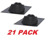 Gibraltar Ips 3in & 4in Adjustable Vent Pipe Flashing W/ Hard Plastic Base, 21pk. Fixed Price $109.98.