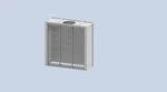 7'wx 7'hx 2'6"d Exhaust Wall Rear Mount Fan Single Phase Motor Usa Made. Fixed Price $3440.00.
