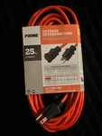 Prime 25ft Outdoor Extension Cord Orange 16/3 Awg 13a. Fixed Price $11.00.