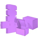 25 Pack Small Shipping Boxes Purple Corrugated Cardboard Box 7x5x4 Inches，. Fixed Price $43.67.