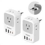 Tessan European Travel Plug Type C - Most Of Europe, White-europe-type. Fixed Price $37.11.