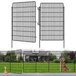 Panels Fence 48 H X 24ft Black Animal Barrier Lock Garden Fencing Yard. Fixed Price $259.99.