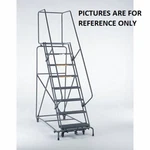 New! Cotterman 120 In H Steel Rolling Ladder, 9 Steps, 450 Lb Load Capacity!!. Fixed Price $1479.95.