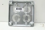 Thomas & Betts Steel City Rs 8 Square Cover 4", For Duplex Receptacle -lot Of 5. Fixed Price $29.99.