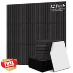 To-th 12 Pack Acoustic Panels 11.8 15.7 0.35 Inches Sound Proof Panel For Wal.... Fixed Price $103.99.