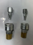 Lot 2 Parker Schrader Quick Connect Air Hose Coupling Nipple 1/4 Fnpt Twist Lock. Fixed Price $42.00.