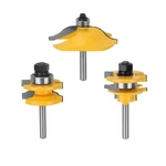 Router Bit 3pcs, 1/4" Shank Round Over Cove Set For Woodworking, R.... Fixed Price $46.02.