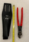 Knipex High Leverage Diagonal Cutters 10" 74 21 250 / Angled With Holster. Fixed Price $60.00.
