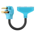 Circlecord 3 Prong 30 Amp To 110v Dryer Distribution Adapter 3p 12 Inch, Blue. Fixed Price $28.86.