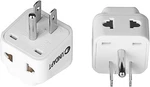 Uk To Us Travel Adapter, India Plug Unidapt 2-pack, White. Fixed Price $7.58.
