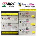 Mdc Rogson Base Plate Pink (medium/hard) Wax, Anatomic U Shaped Bite Blocks. Fixed Price $37.95.