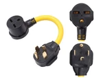 Onetak Nema 14-30p To 6-30r Etl Listed 240v 30 Amp 4 Prong Male Plug Yellow. Fixed Price $36.96.