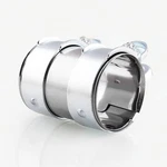 2.5" Exhaust Clamp Pipe Size 65mm X 95mm For Id Tube 2.5", Silver. Fixed Price $22.41.