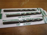 (3) 11/64" Hss 135 Split Point Black And Gold Fmt Jobber Drill. Fixed Price $10.00.