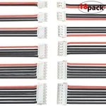 Wmycongcong 18 Pcs 1s 2s 3s 4s 5s 6s Battery Balance Pcs, Red And Black. Fixed Price $17.57.